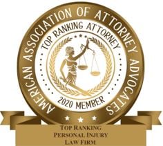 American Association Of Attorney Advocates | Top Ranking Attorney | 2020 Member | Top Ranking Personal Injury Law Firm